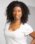 Coily Curly Headband Wig in Black