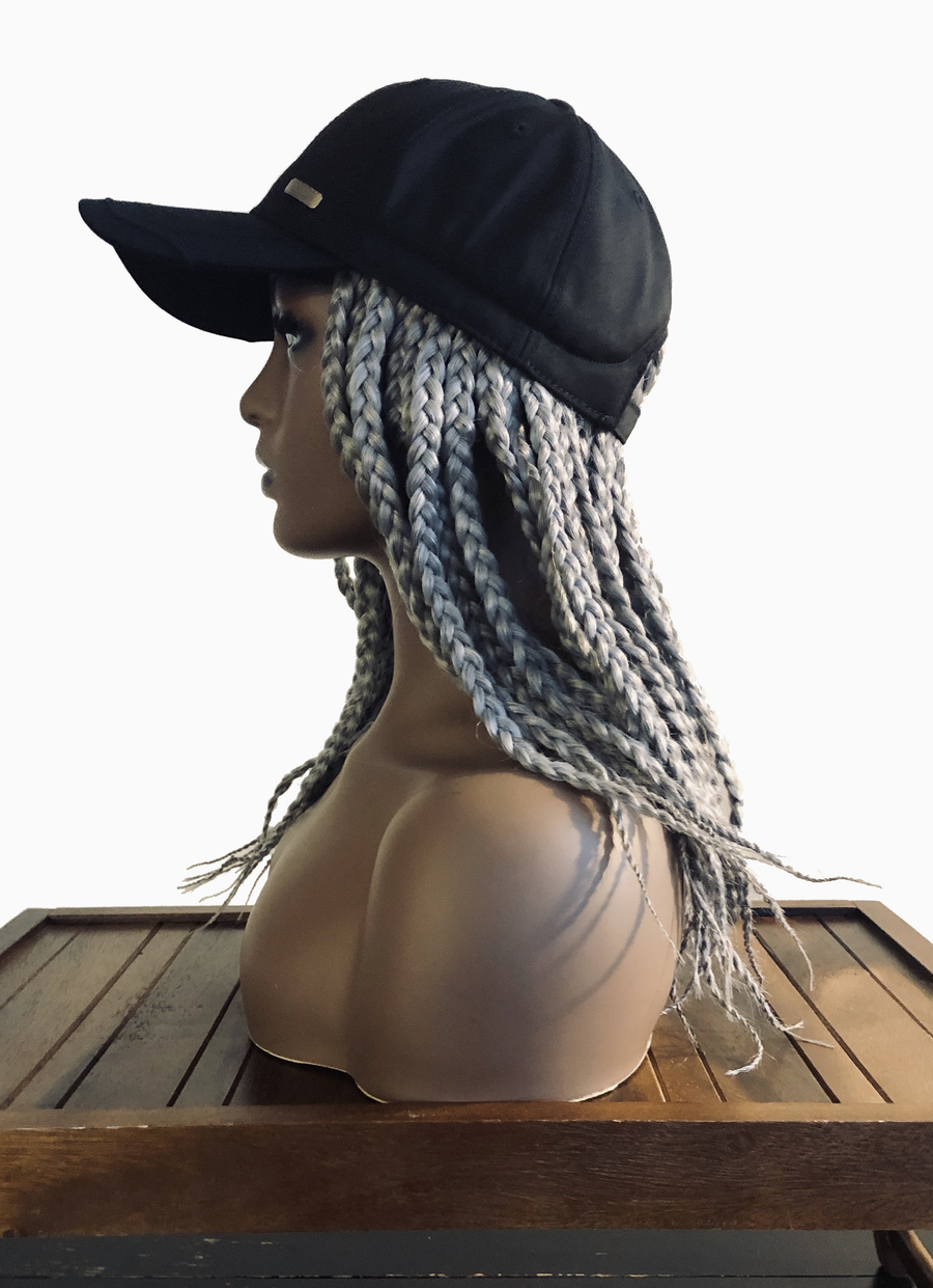 Kimmie Cap | Short, Synthetic 12" Wig with Braids
